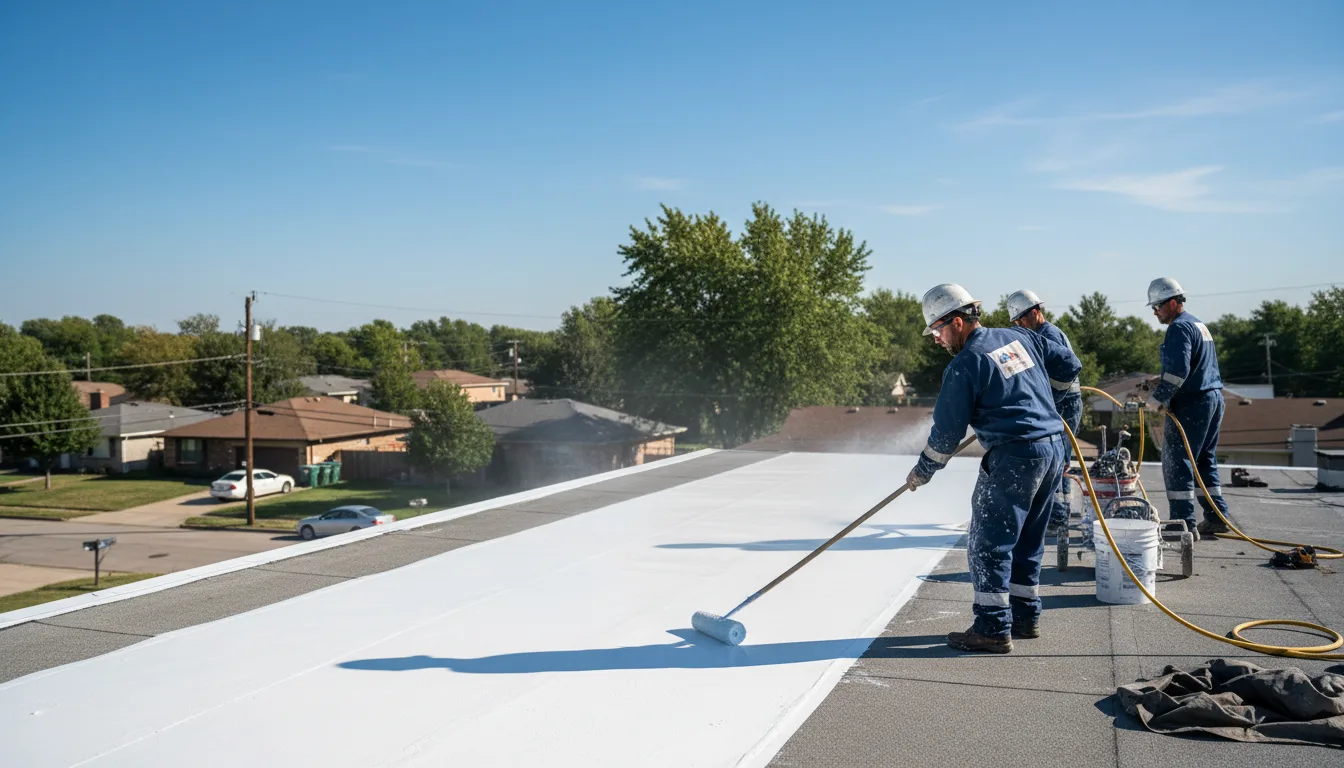 Commercial roof coating in Goltry, OK near me